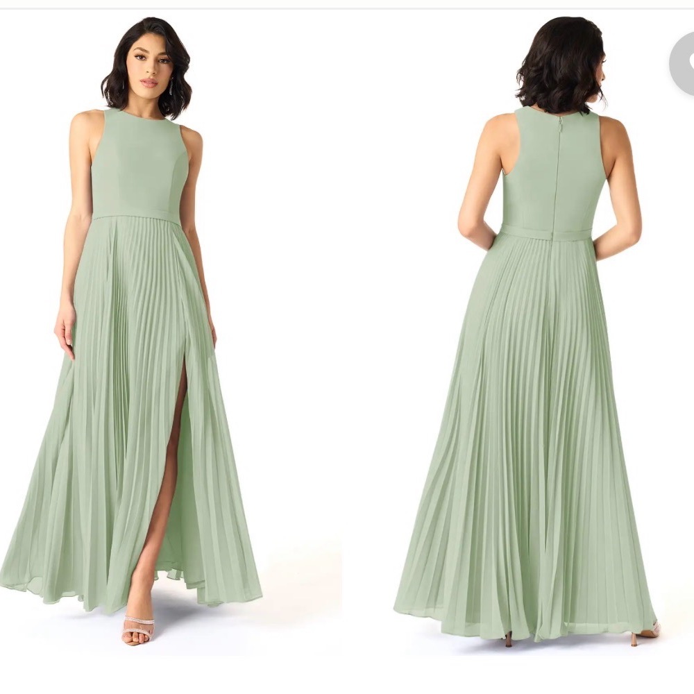 Azazie Dusty Sage Bridesmaid Dress
